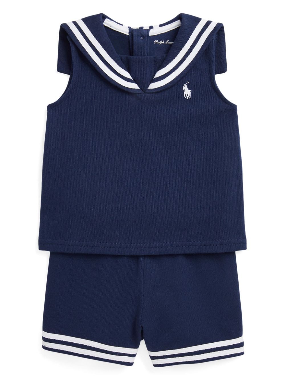 Ralph Lauren Kids jersey-knit sleeveless top and shorts set - Blue von Ralph Lauren Kids
