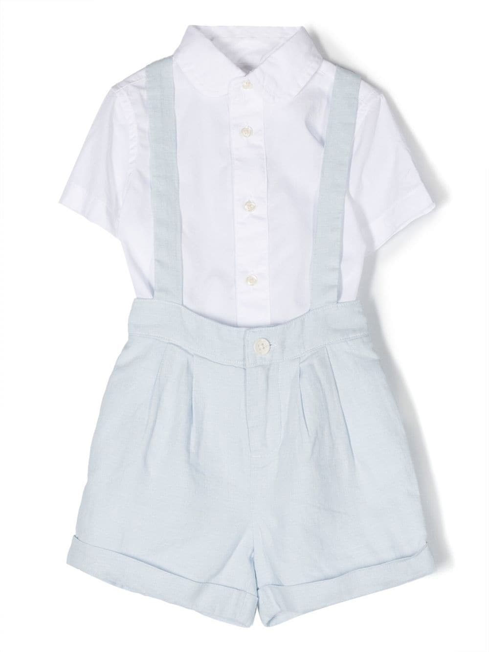 Ralph Lauren Kids linen-cotton short set - White von Ralph Lauren Kids