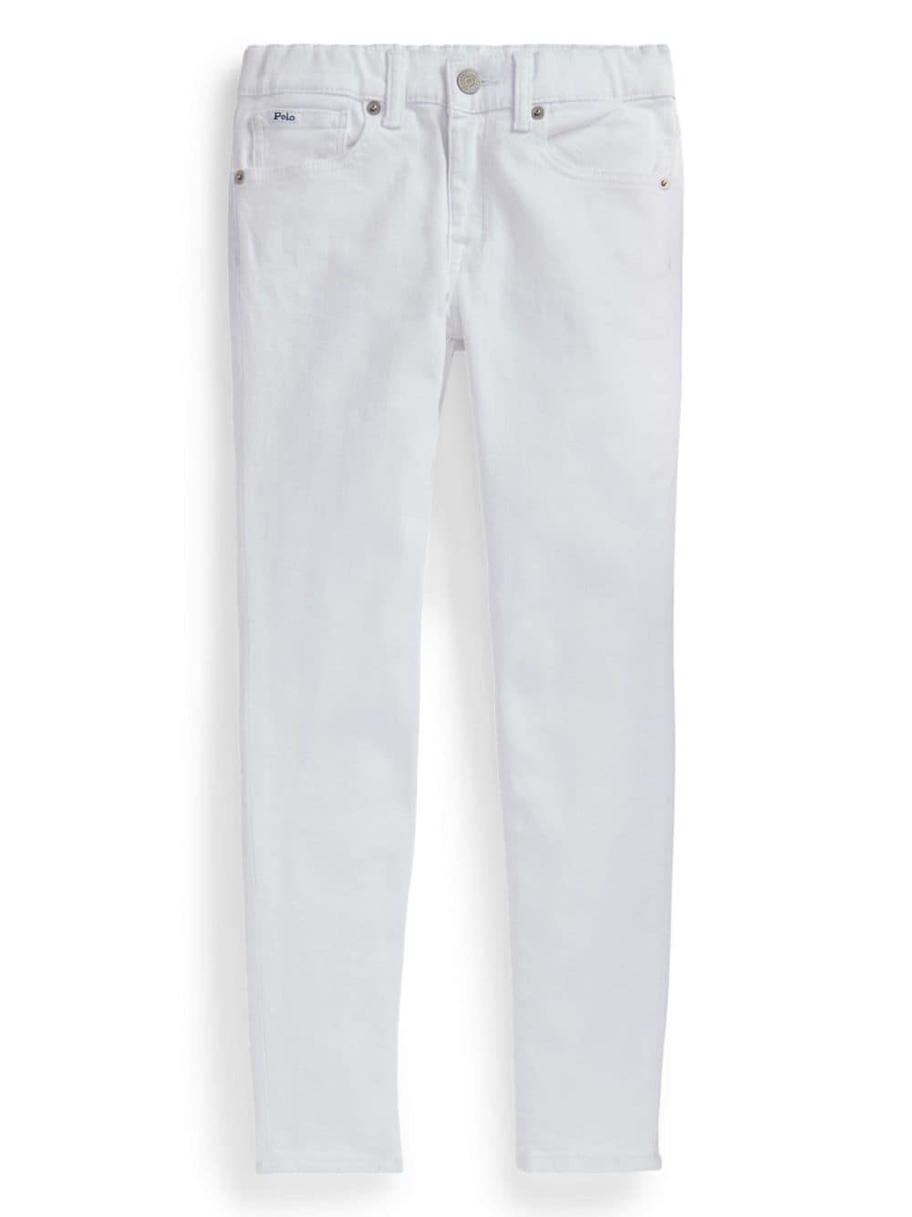 Ralph Lauren Kids logo-appliqué skinny jeans - White von Ralph Lauren Kids