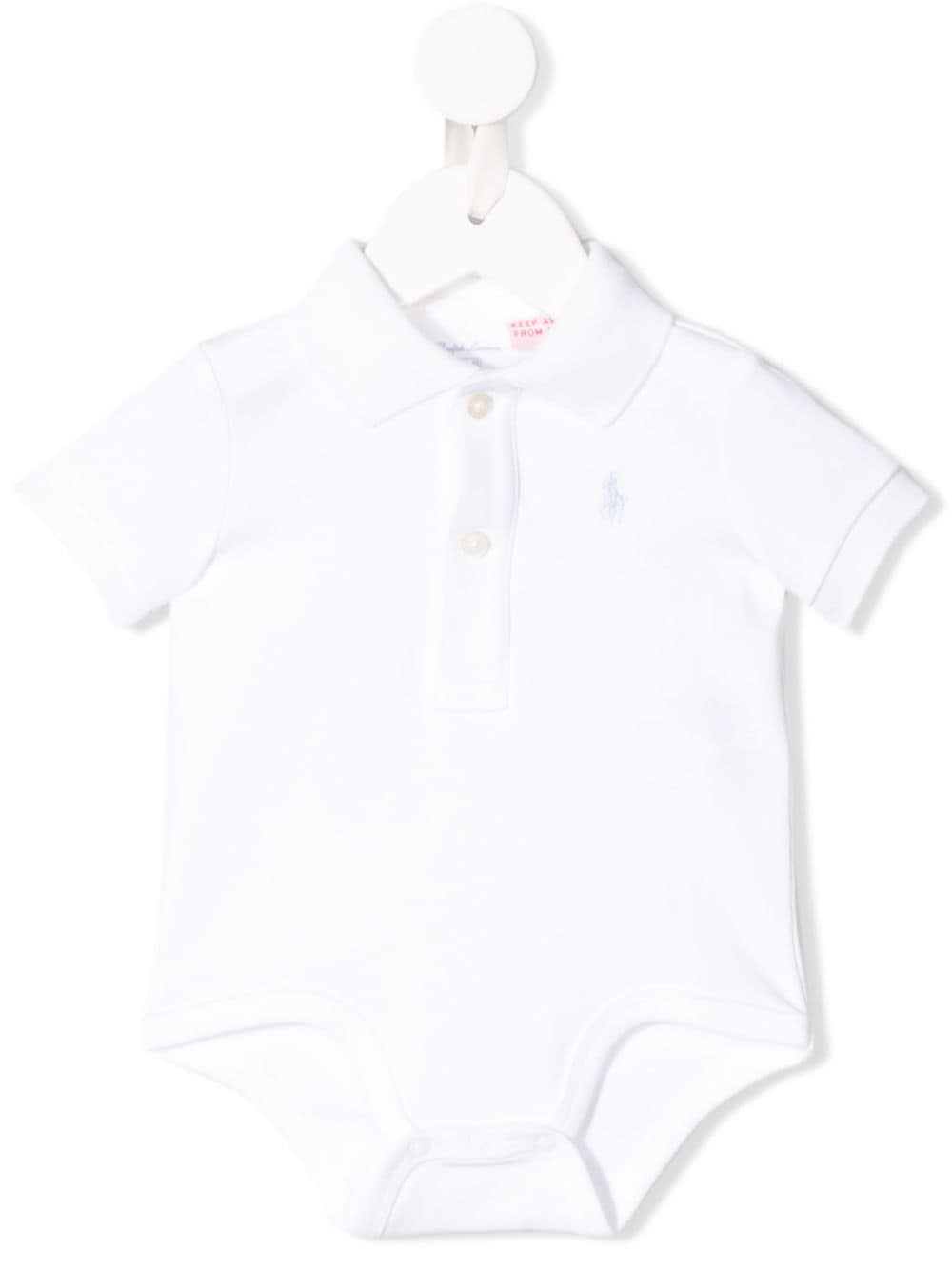 Ralph Lauren Kids logo embroidered body - White von Ralph Lauren Kids