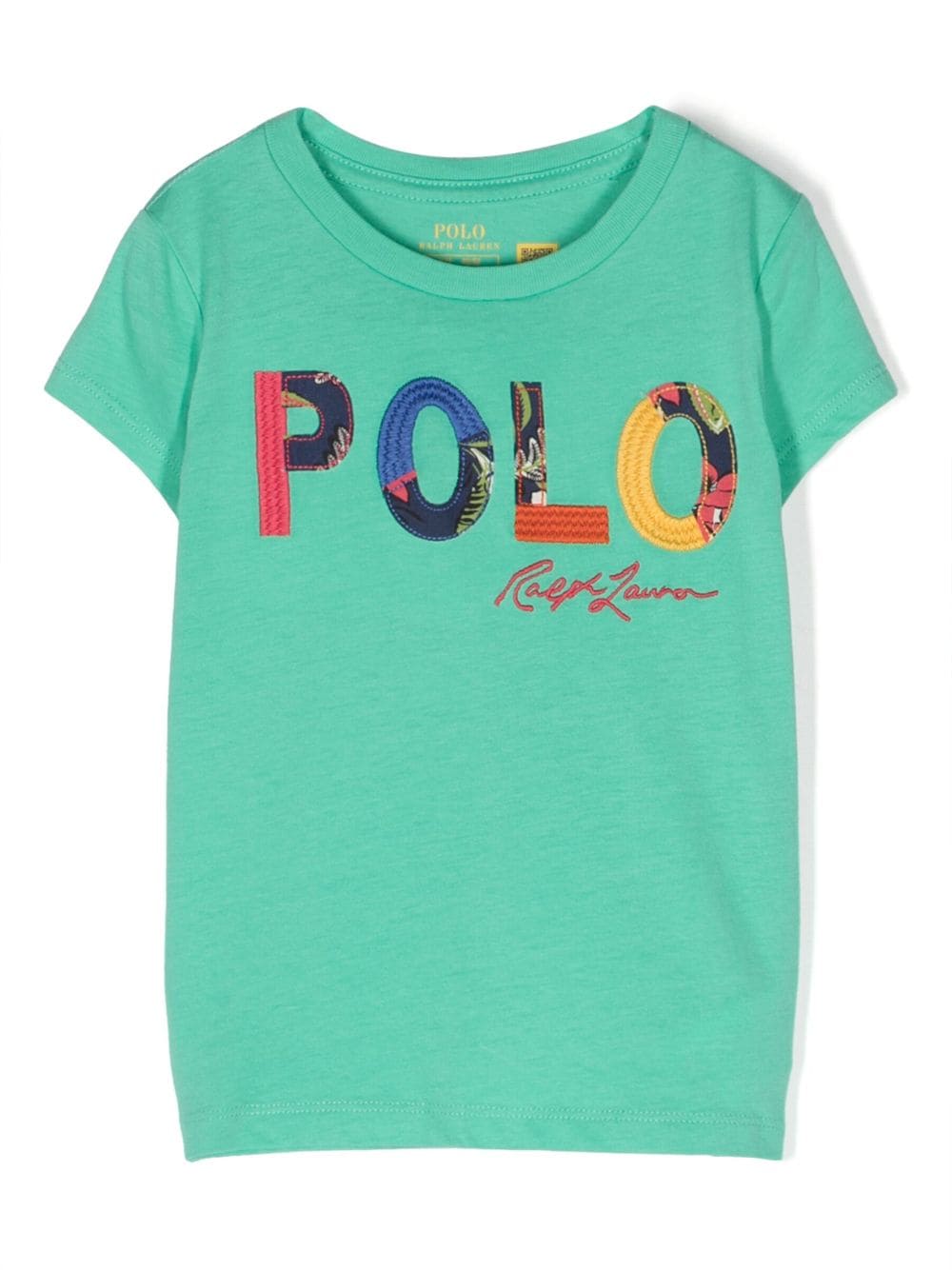 Ralph Lauren Kids logo-embroidered cotton T-shirt - Green von Ralph Lauren Kids