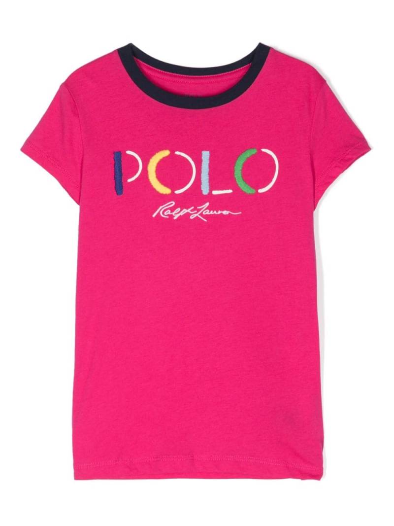 Ralph Lauren Kids logo-embroidered cotton T-shirt - Pink von Ralph Lauren Kids