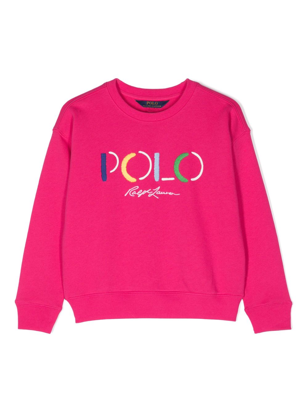 Ralph Lauren Kids logo-embroidered cotton-blend sweatshirt - Pink von Ralph Lauren Kids