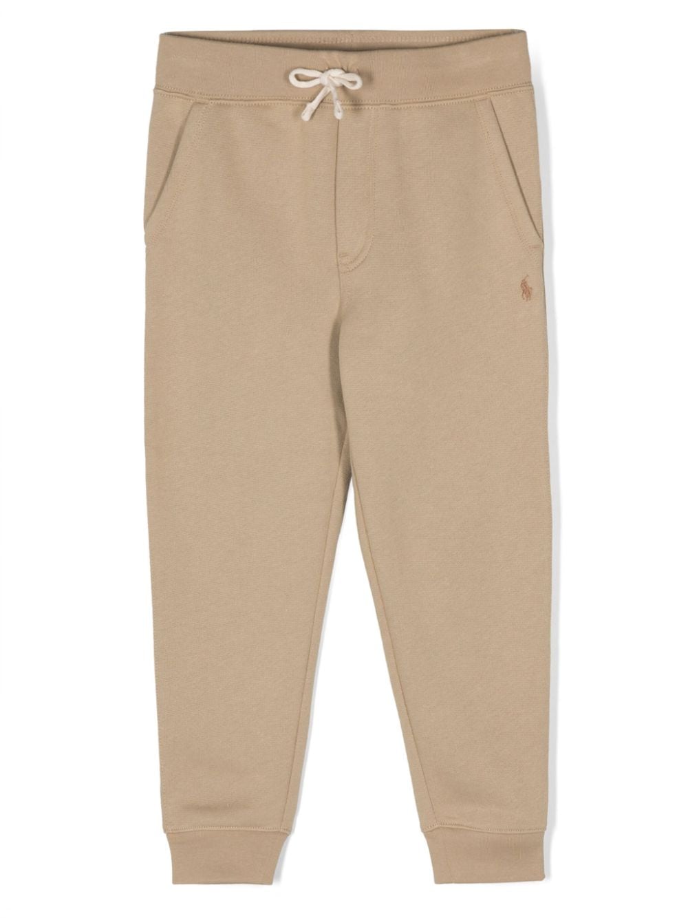 Ralph Lauren Kids logo-embroidered cotton blend track pants - Neutrals von Ralph Lauren Kids