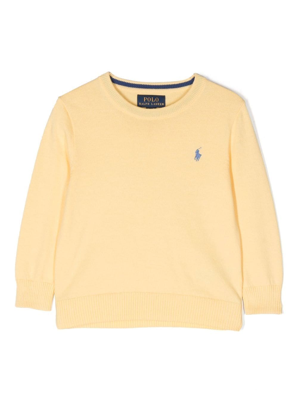 Ralph Lauren Kids logo-embroidered cotton jumper - Yellow von Ralph Lauren Kids