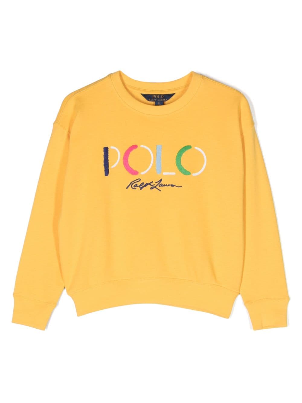 Ralph Lauren Kids logo-embroidered cotton sweatshirt - Yellow von Ralph Lauren Kids