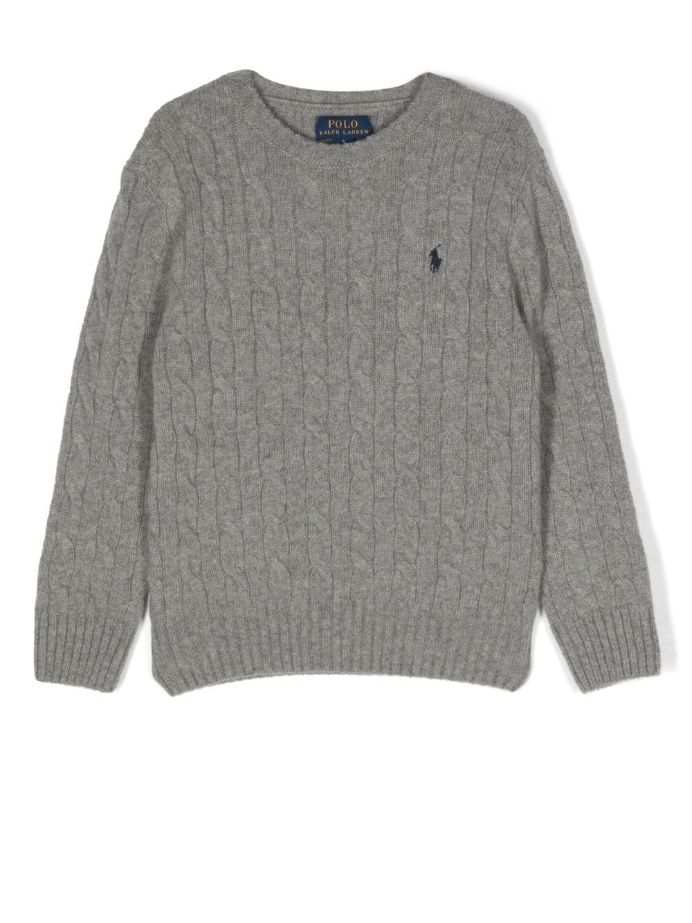 Ralph Lauren Kids logo-embroidered jumper - Grey von Ralph Lauren Kids