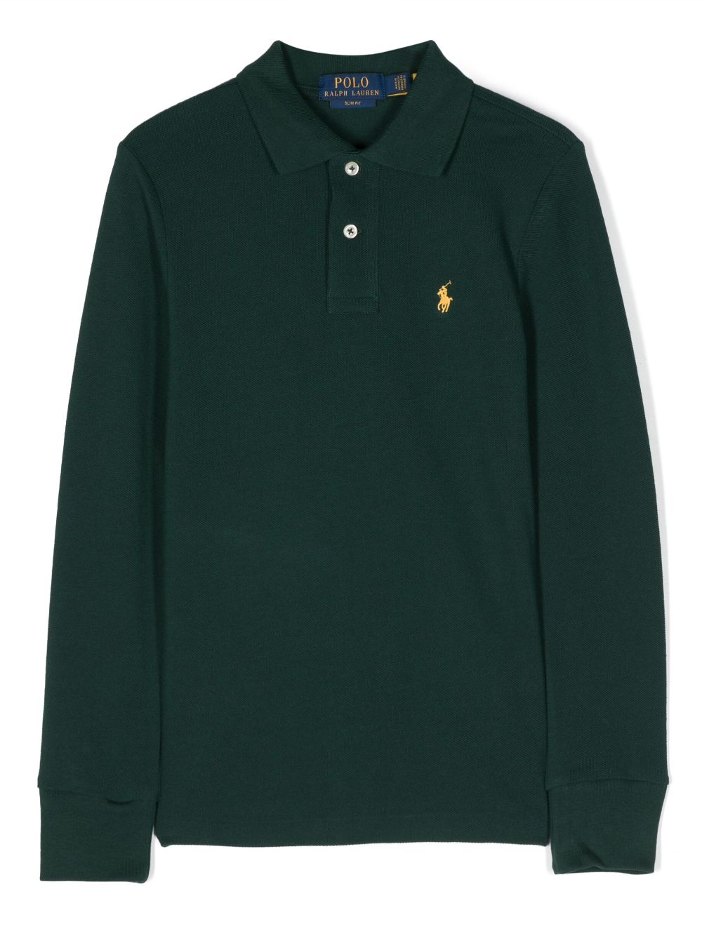 Ralph Lauren Kids logo-embroidered long-sleeve polo shirt - Green von Ralph Lauren Kids