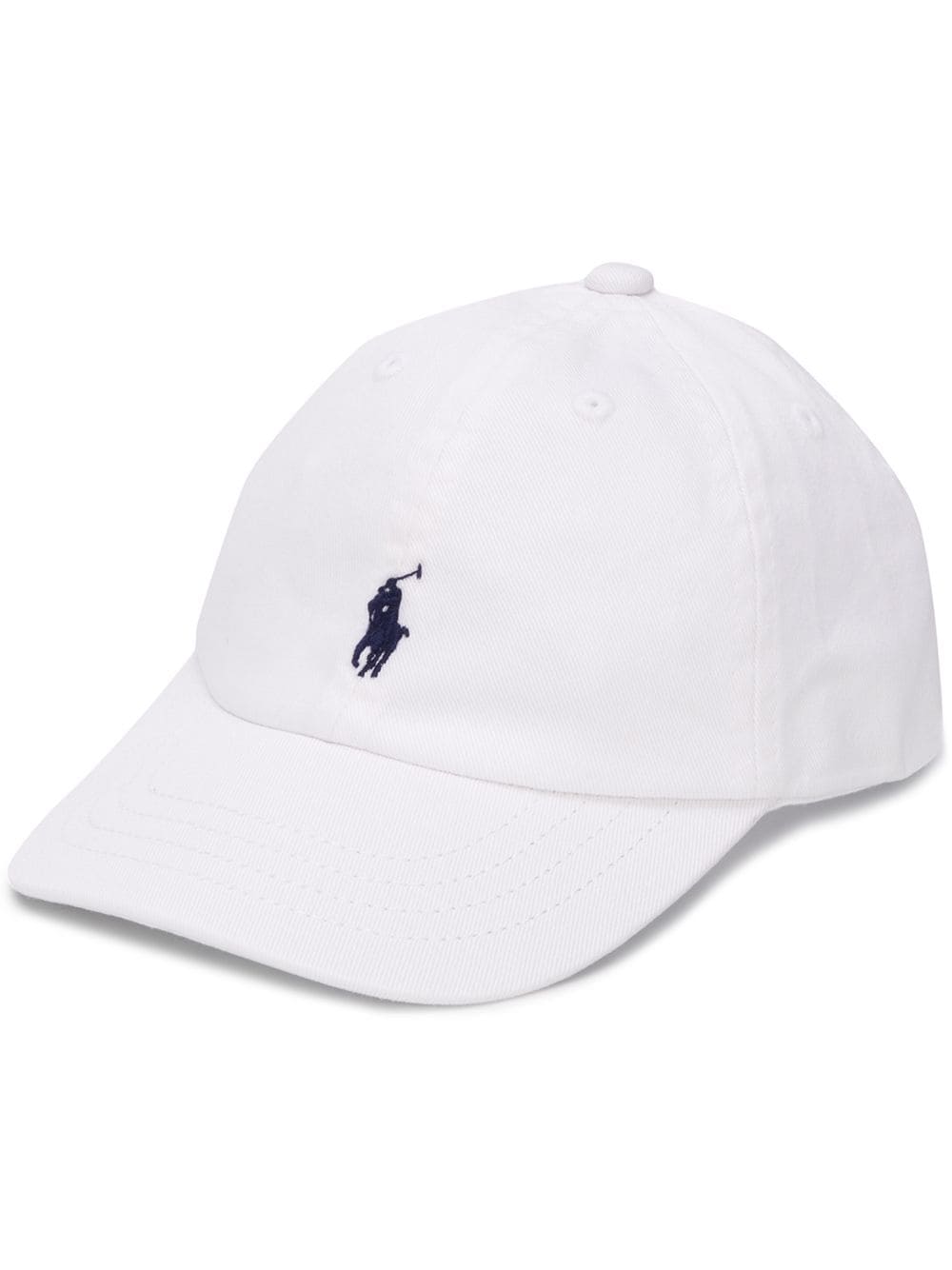 Ralph Lauren Kids logo embroidered panelled cap - White von Ralph Lauren Kids