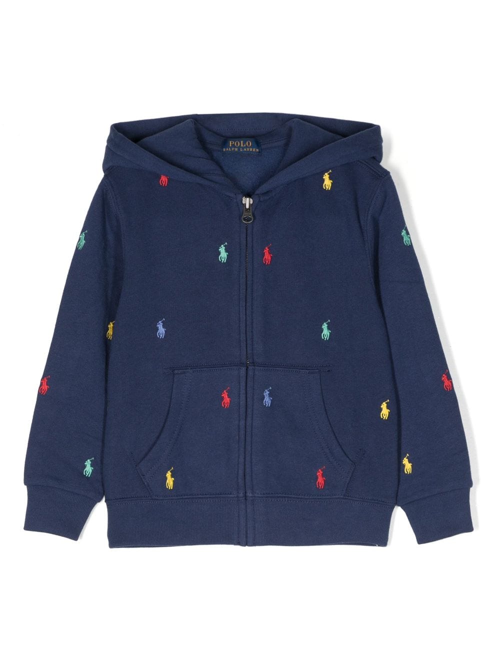 Ralph Lauren Kids logo-embroidered pocket hoodie - Blue von Ralph Lauren Kids