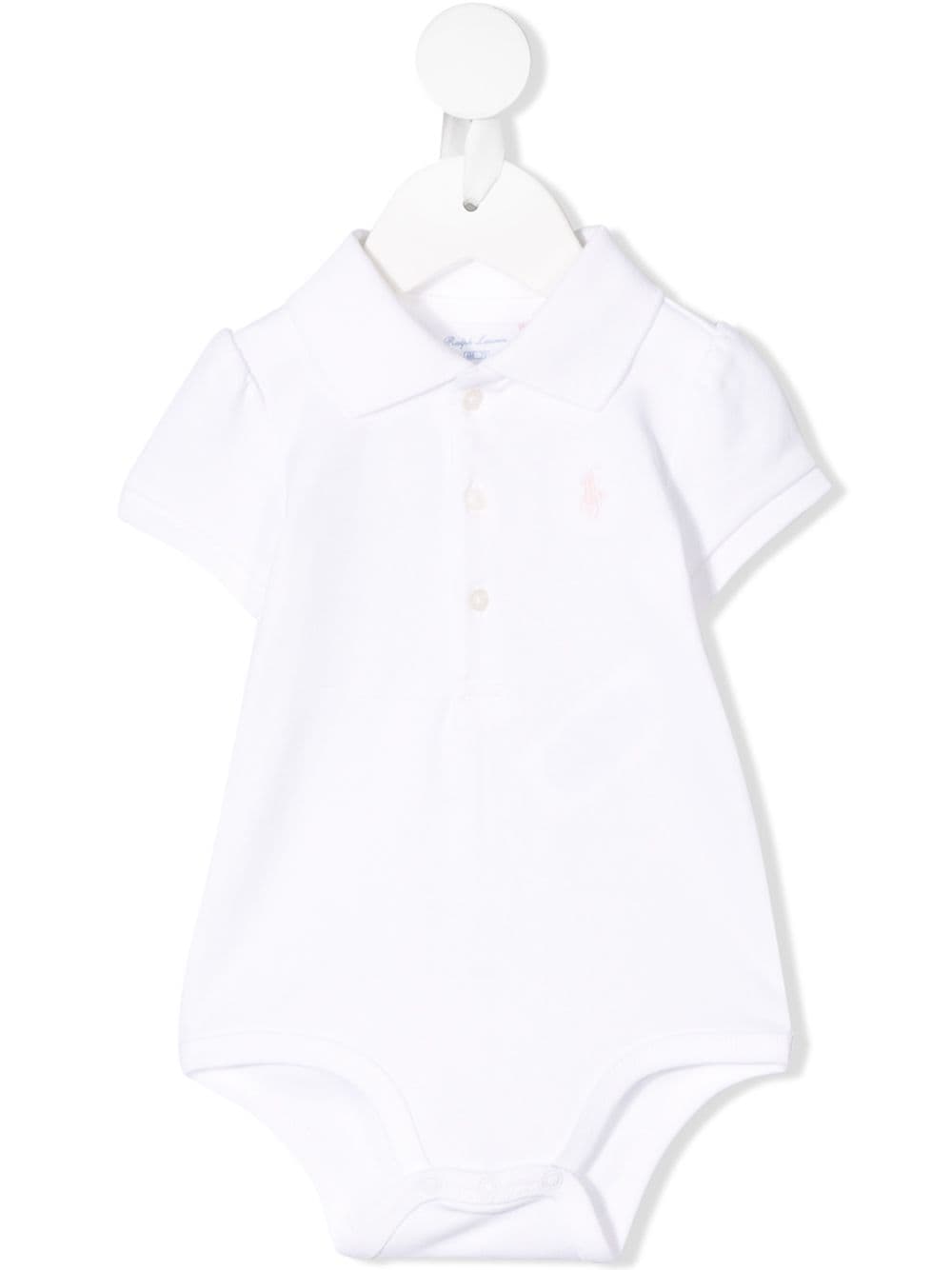 Ralph Lauren Kids logo embroidered polo bodysuit - White von Ralph Lauren Kids