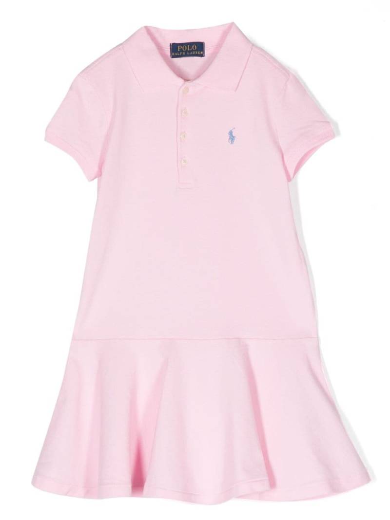 Ralph Lauren Kids logo-embroidered polo dress - Pink von Ralph Lauren Kids