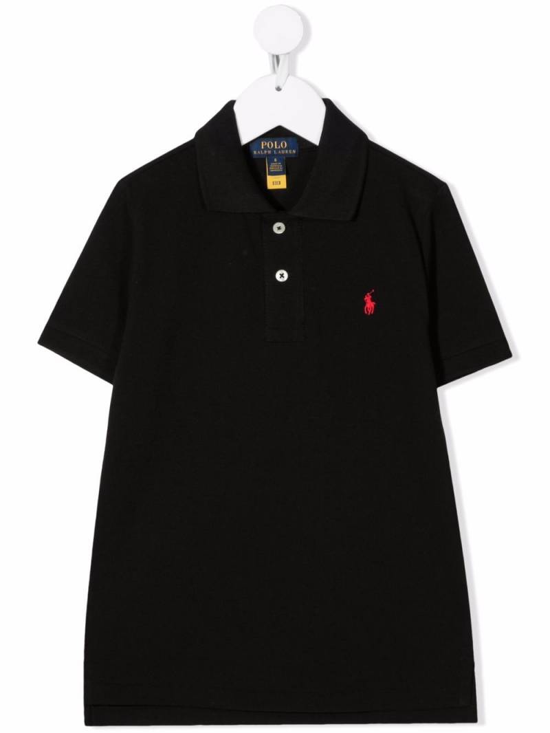 Ralph Lauren Kids logo-embroidered polo shirt - Black von Ralph Lauren Kids