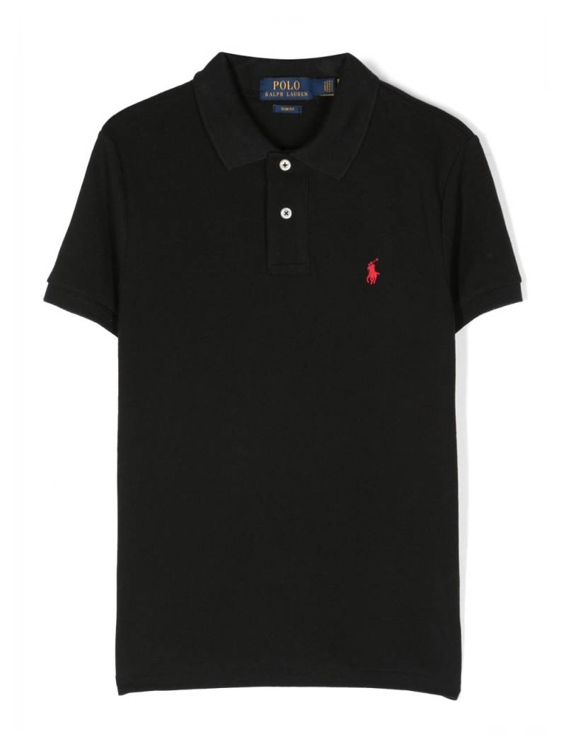 Ralph Lauren Kids logo-embroidered polo shirt - Black von Ralph Lauren Kids