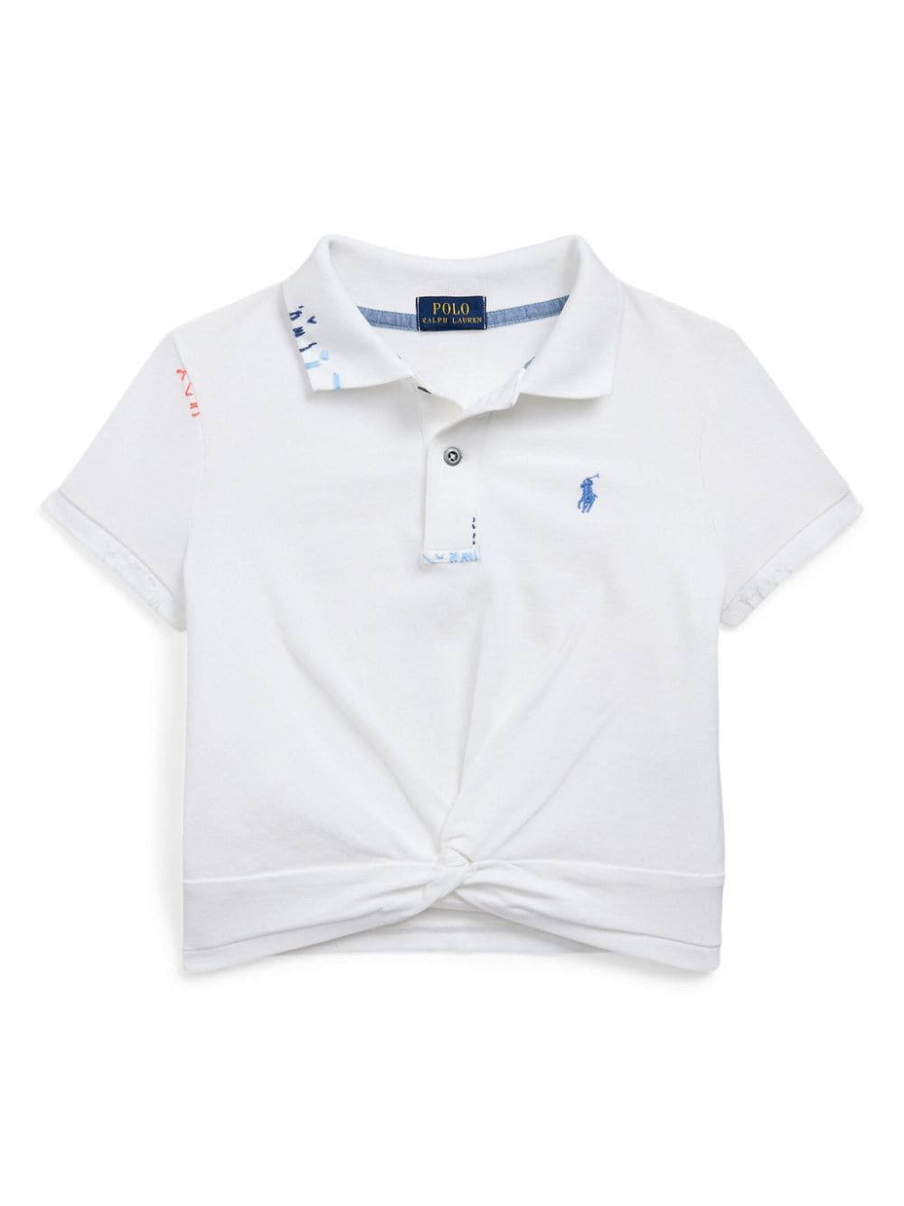 Ralph Lauren Kids logo-embroidered polo shirt - White von Ralph Lauren Kids