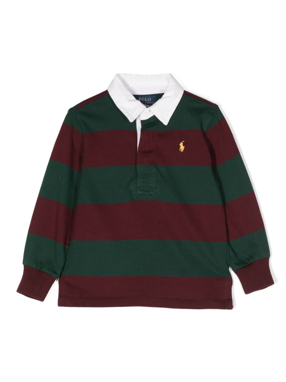 Ralph Lauren Kids logo-embroidered striped polo shirt von Ralph Lauren Kids