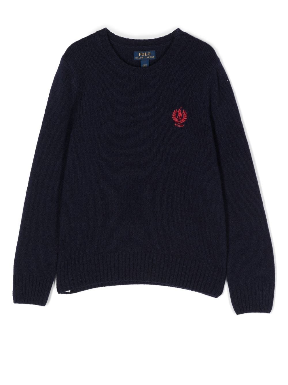 Ralph Lauren Kids logo-embroidered wool-cashmere jumper - Blue von Ralph Lauren Kids