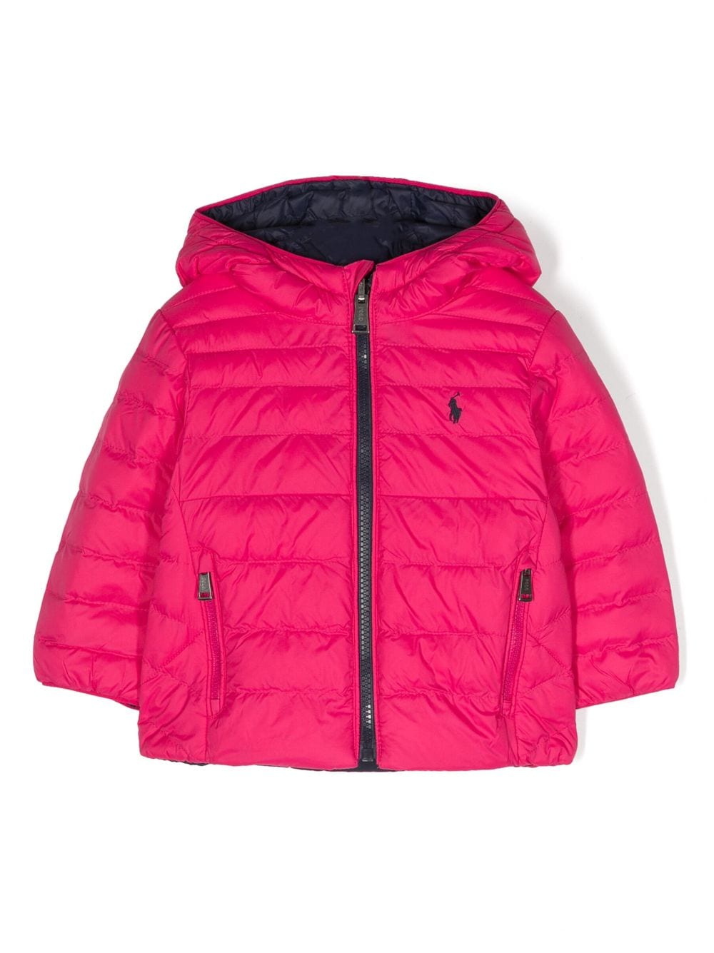 Ralph Lauren Kids logo-embroidered zipped padded jacket - Pink von Ralph Lauren Kids