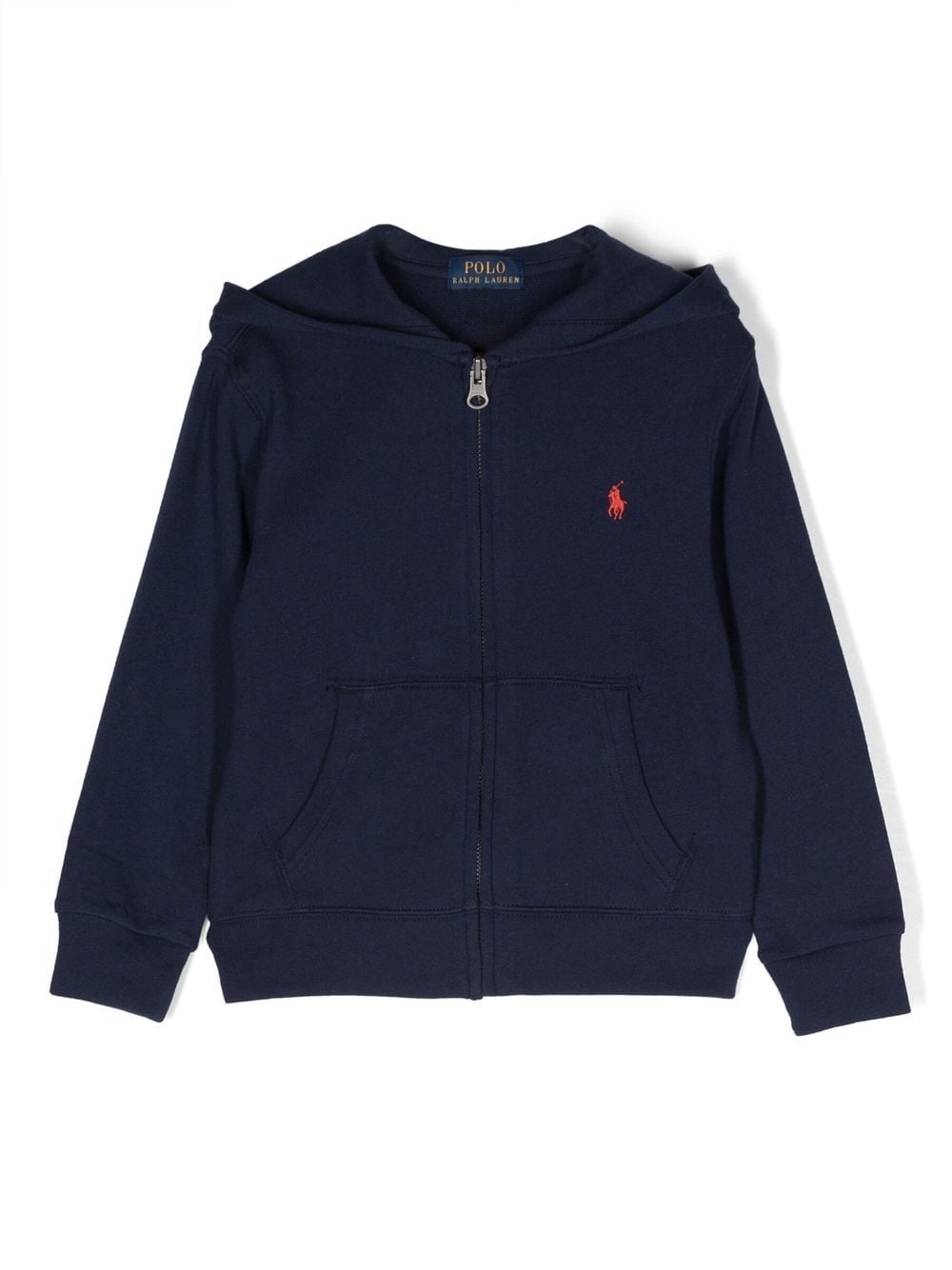 Ralph Lauren Kids logo-embroidery zip-up hoodie - Blue von Ralph Lauren Kids