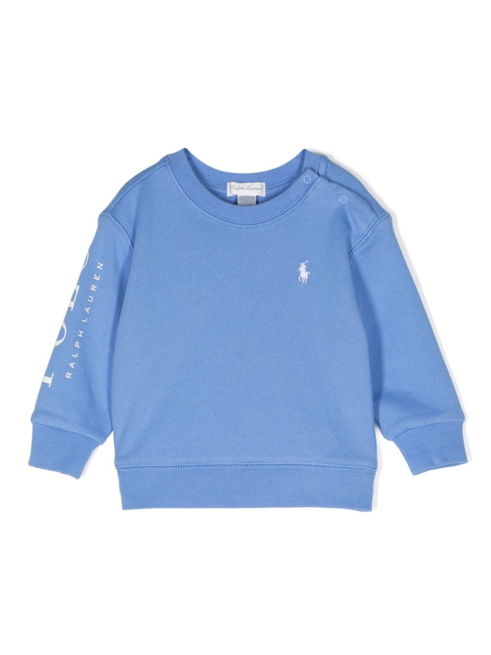 Ralph Lauren Kids logo-print crew-neck sweatshirt - Blue von Ralph Lauren Kids