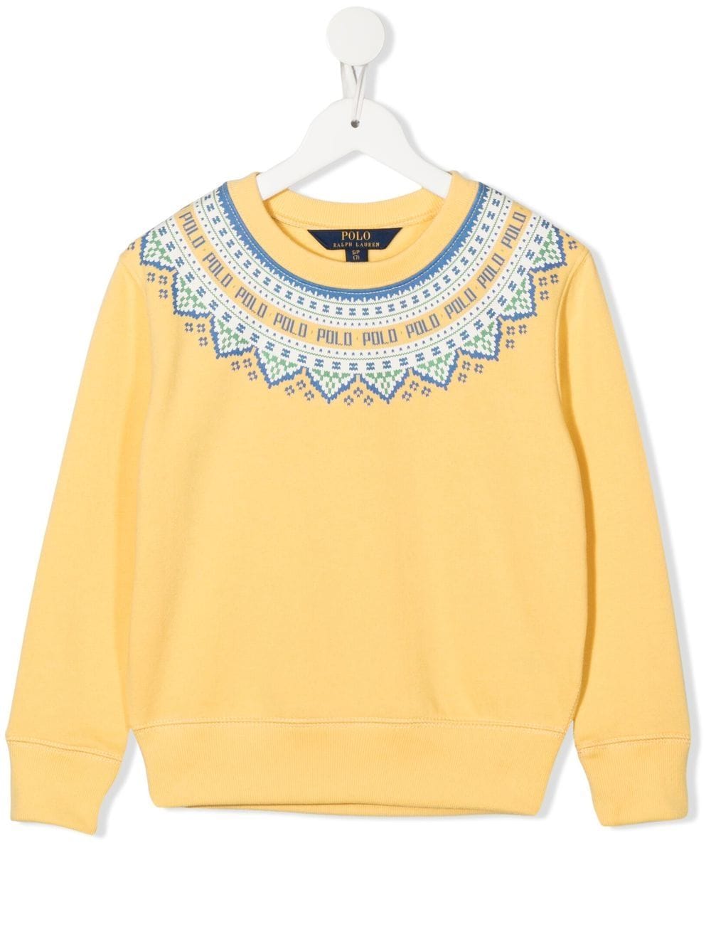 Ralph Lauren Kids logo-print jumper - Yellow von Ralph Lauren Kids