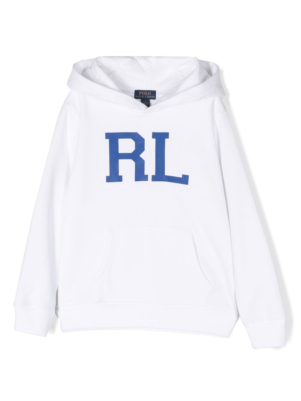 Ralph Lauren Kids logo-print longsleeved hoodie - White von Ralph Lauren Kids