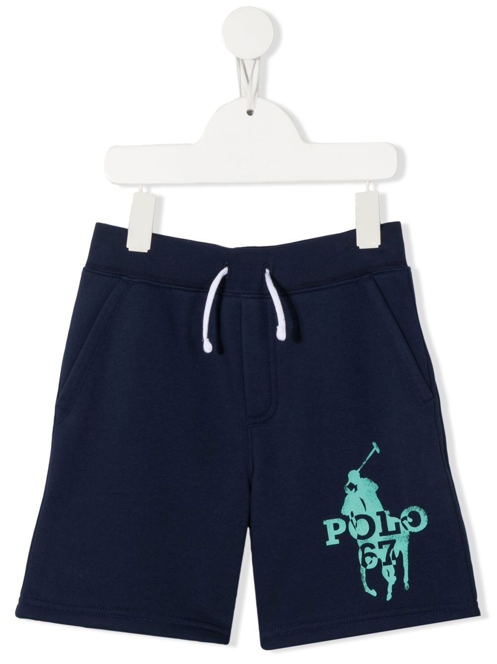 Ralph Lauren Kids logo-print shorts - Blue von Ralph Lauren Kids