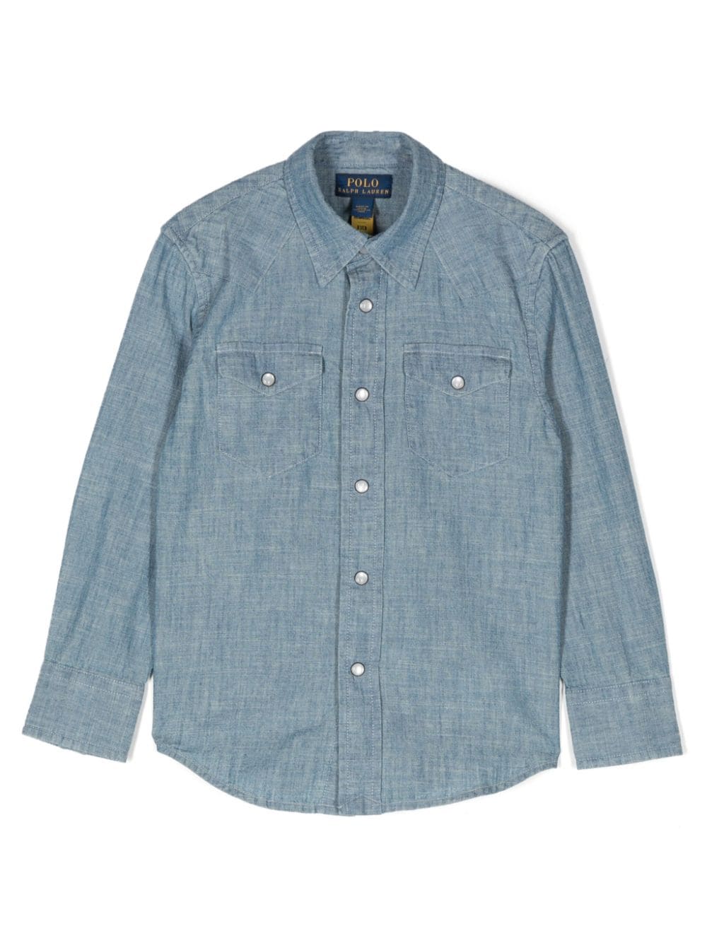 Ralph Lauren Kids long-sleeve chambray shirt - Blue von Ralph Lauren Kids