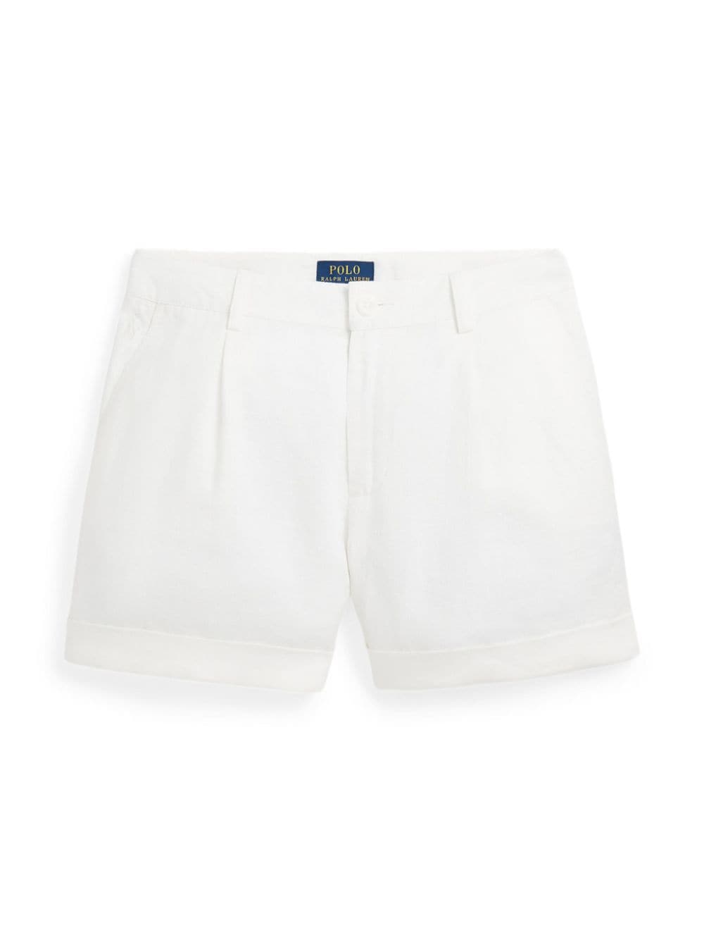 Ralph Lauren Kids pleated linen shorts - White von Ralph Lauren Kids