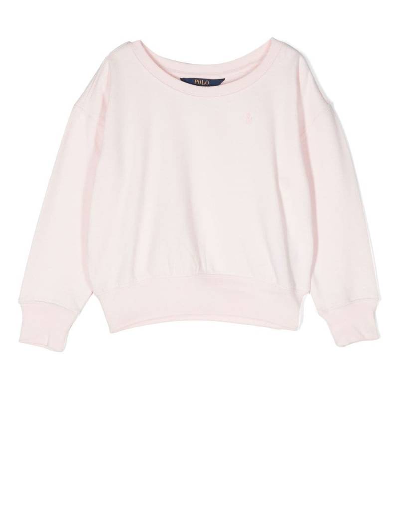 Ralph Lauren Kids rear logo-print detail sweatshirt - Pink von Ralph Lauren Kids