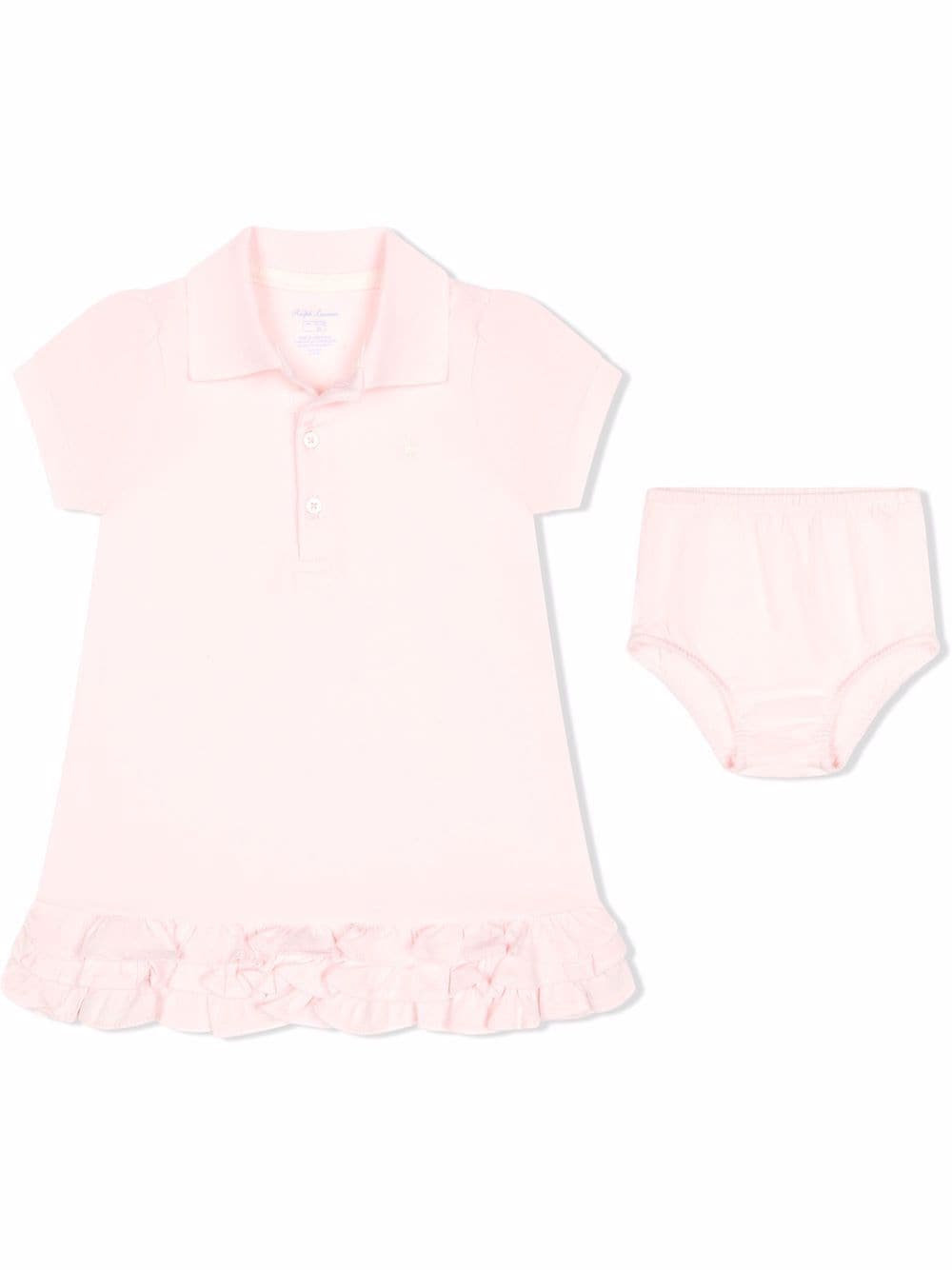Ralph Lauren Kids ruffle-trim polo dress - Pink von Ralph Lauren Kids