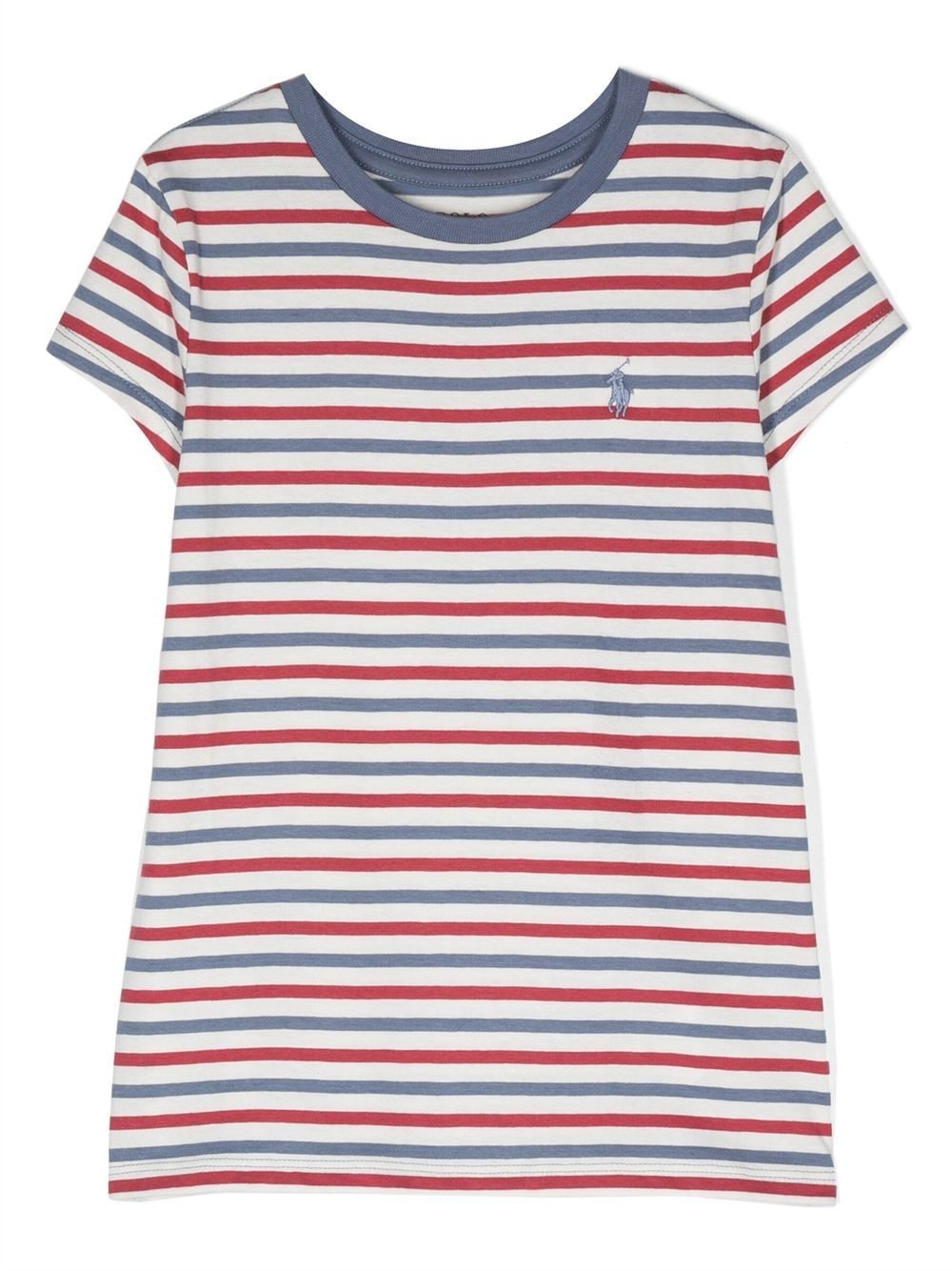 Ralph Lauren Kids stripe-design T-shirt - White von Ralph Lauren Kids