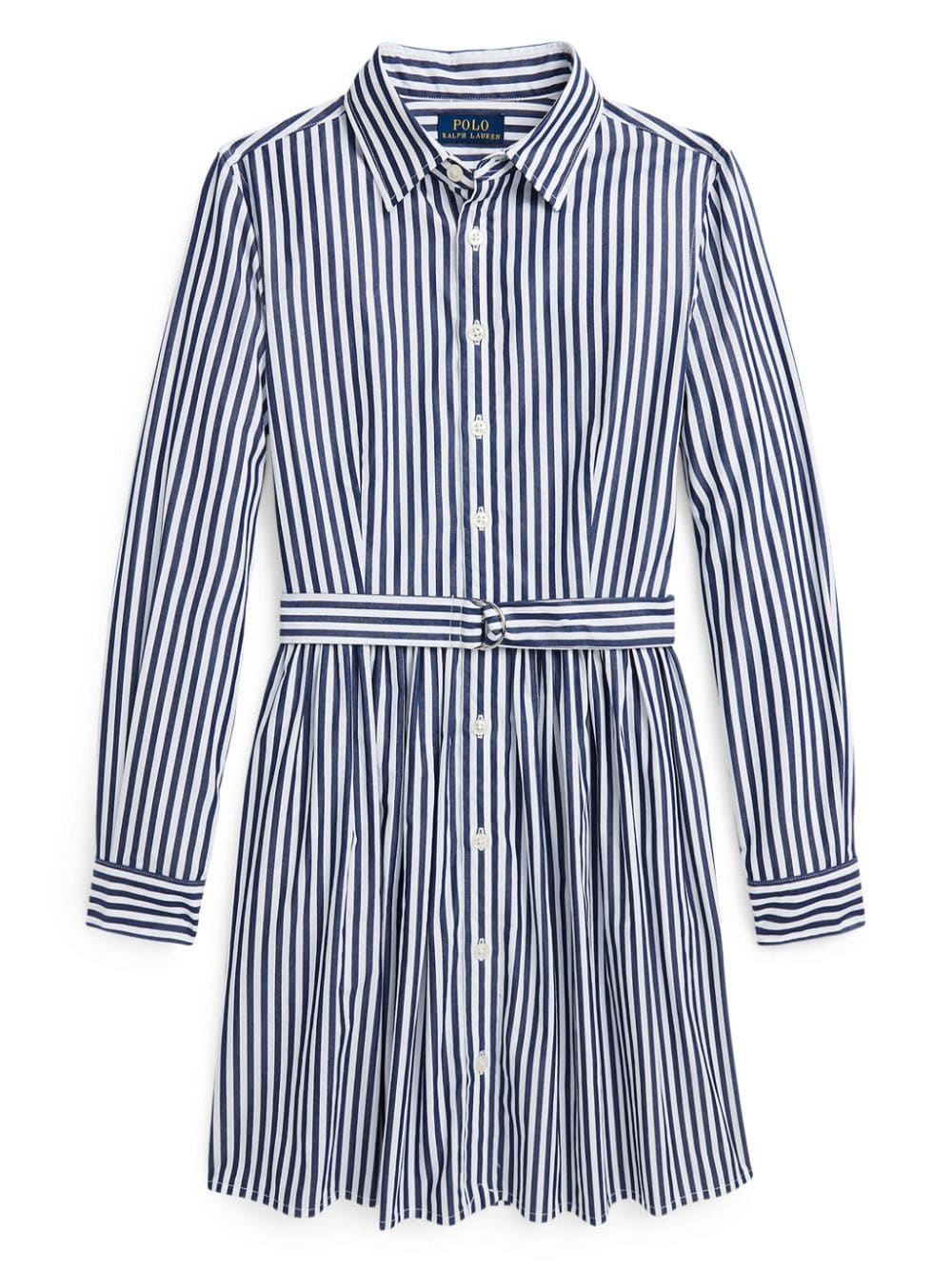 Ralph Lauren Kids striped cotton shirt dress - Blue von Ralph Lauren Kids