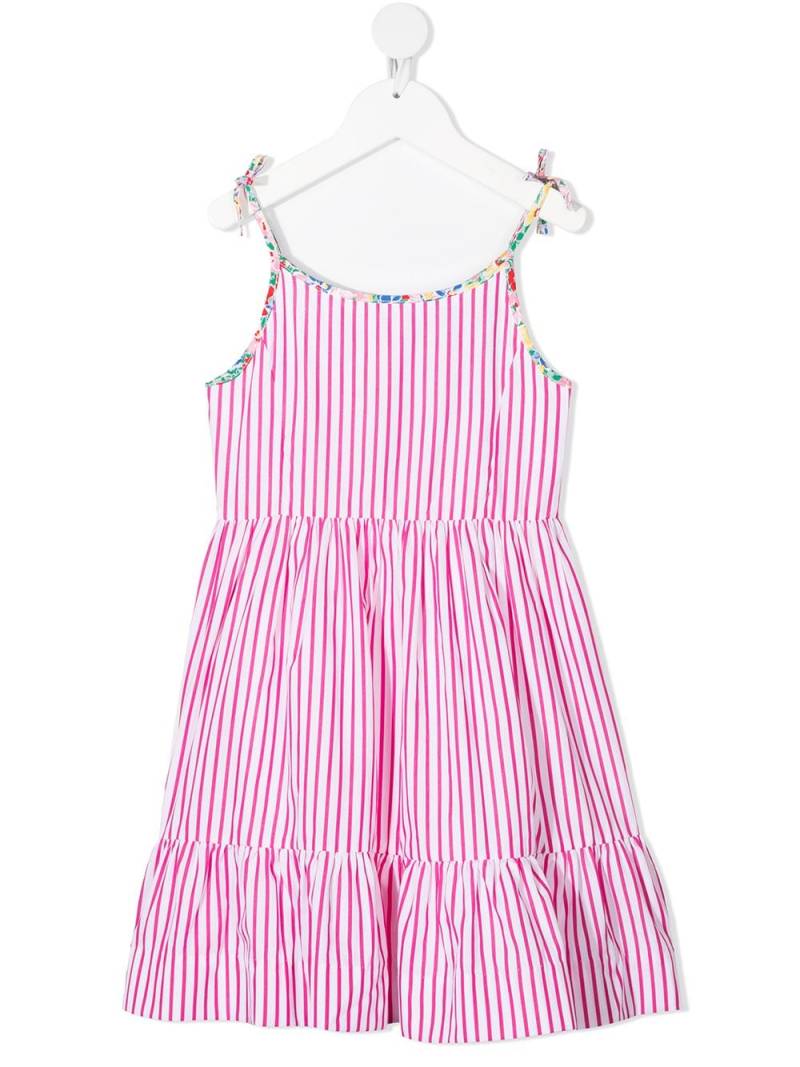 Ralph Lauren Kids striped cotton sleeveless dress - Pink von Ralph Lauren Kids