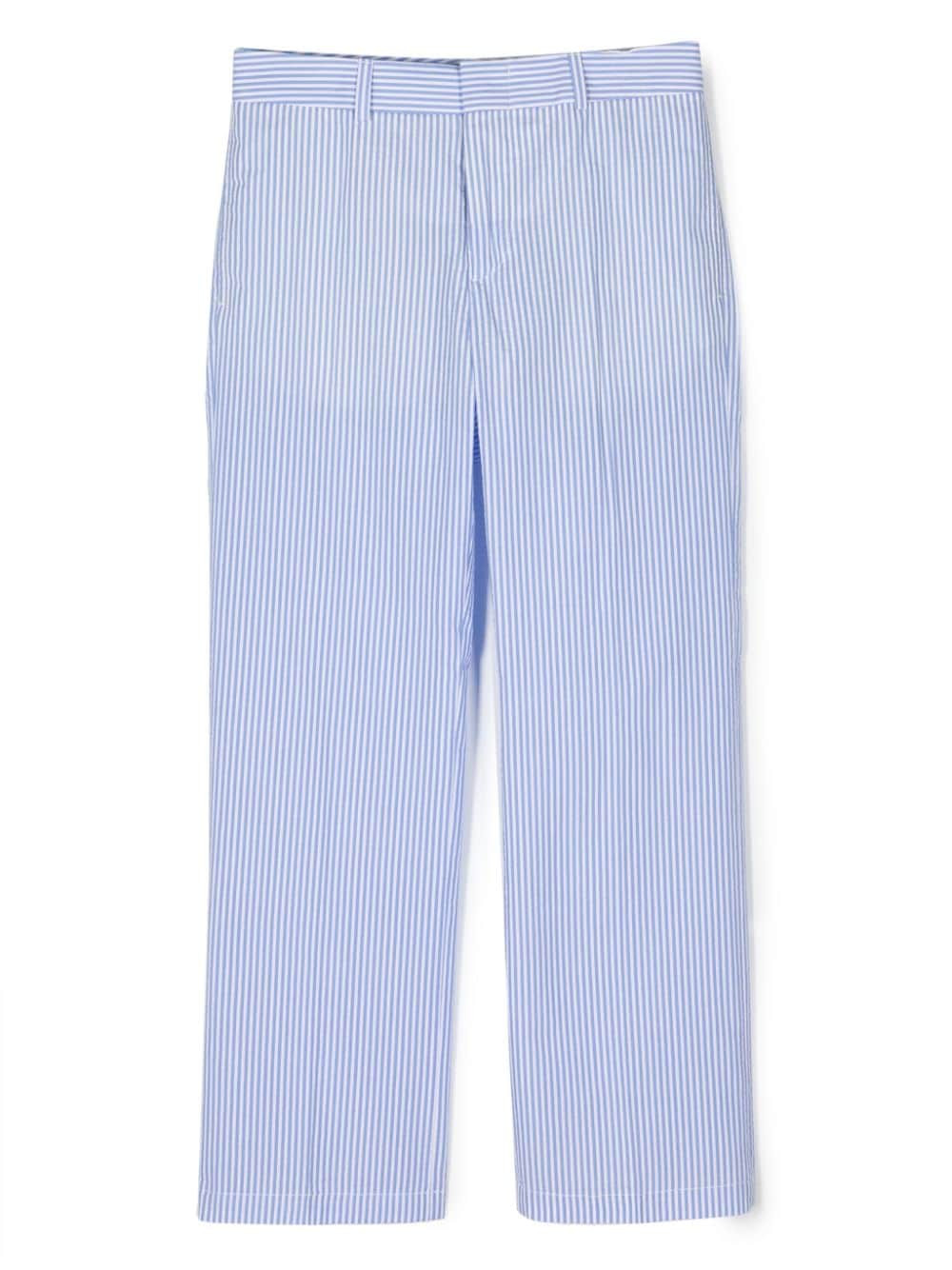 Ralph Lauren Kids striped cotton tailored trousers - Blue von Ralph Lauren Kids