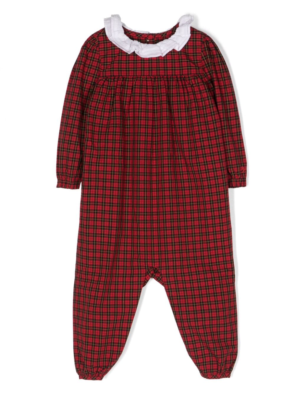 Ralph Lauren Kids tartan-check cotton romper - Red von Ralph Lauren Kids