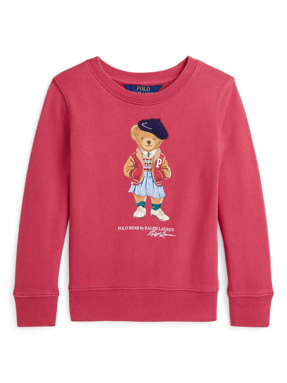 Ralph Lauren Kids teddy-bear cotton-blend sweatshirt - Pink von Ralph Lauren Kids