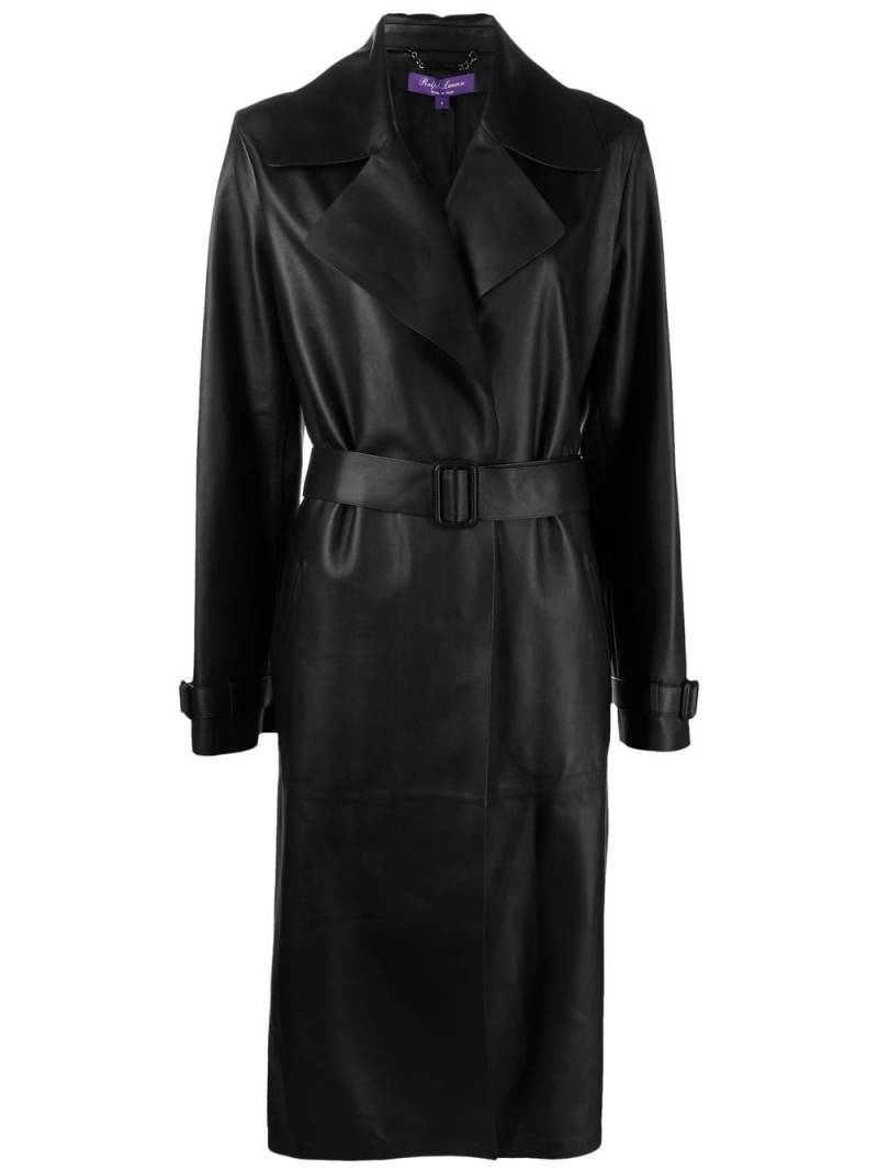 Ralph Lauren Collection Ainsley belted trench coat - Black von Ralph Lauren Collection