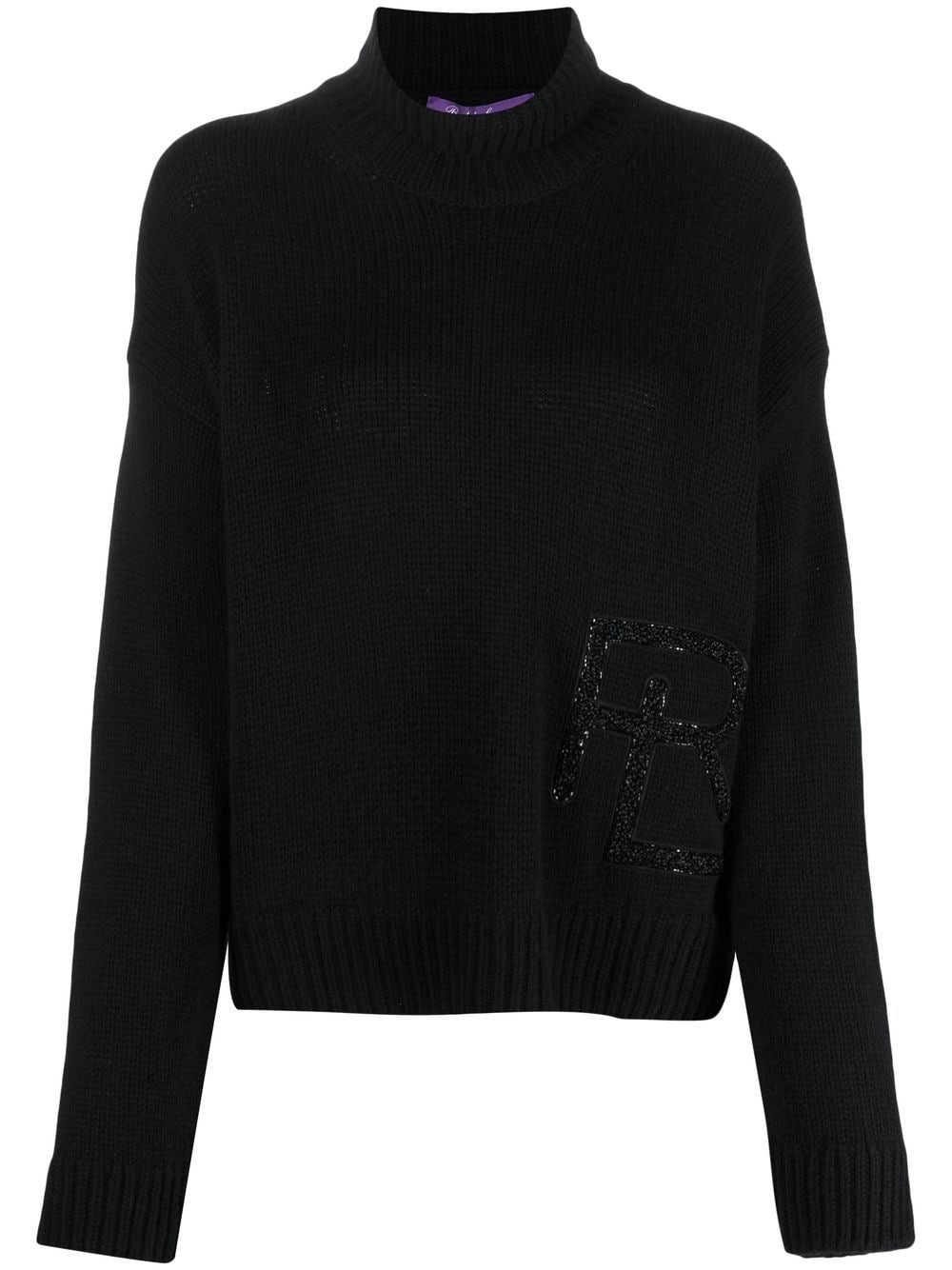 Ralph Lauren Collection logo-embellished turtleneck jumper - Black von Ralph Lauren Collection