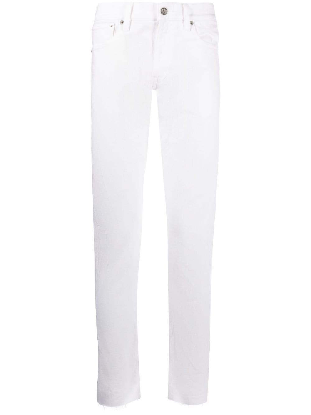 Ralph Lauren Purple Label logo-patch straight-leg jeans - White von Ralph Lauren Purple Label