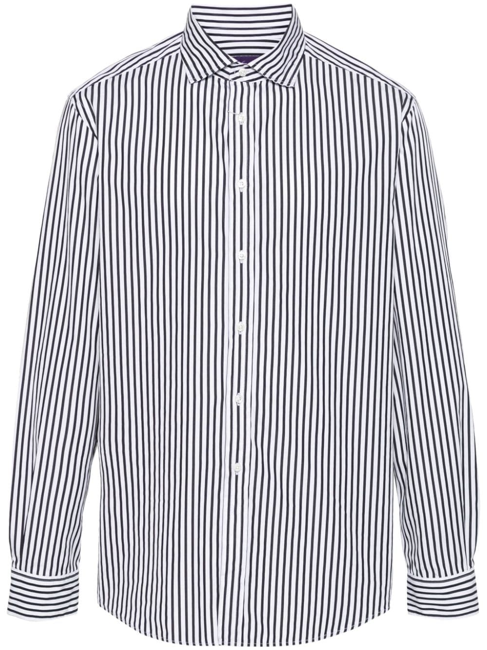 Ralph Lauren Purple Label striped cotton shirt - Black von Ralph Lauren Purple Label