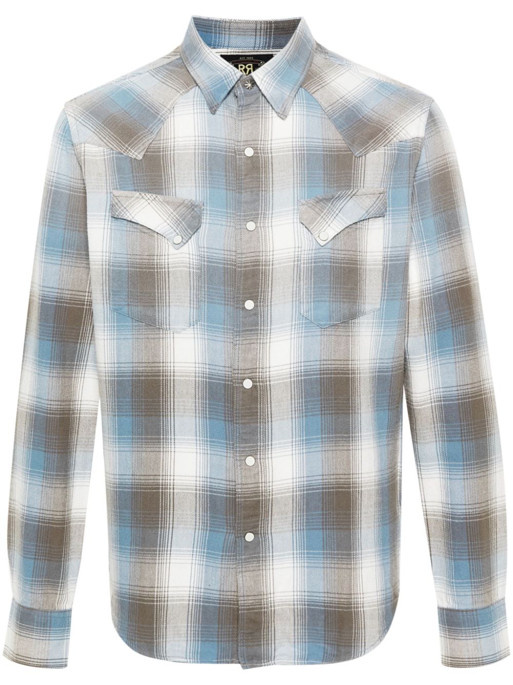 Ralph Lauren RRL Allen checked cotton shirt - Blue von Ralph Lauren RRL