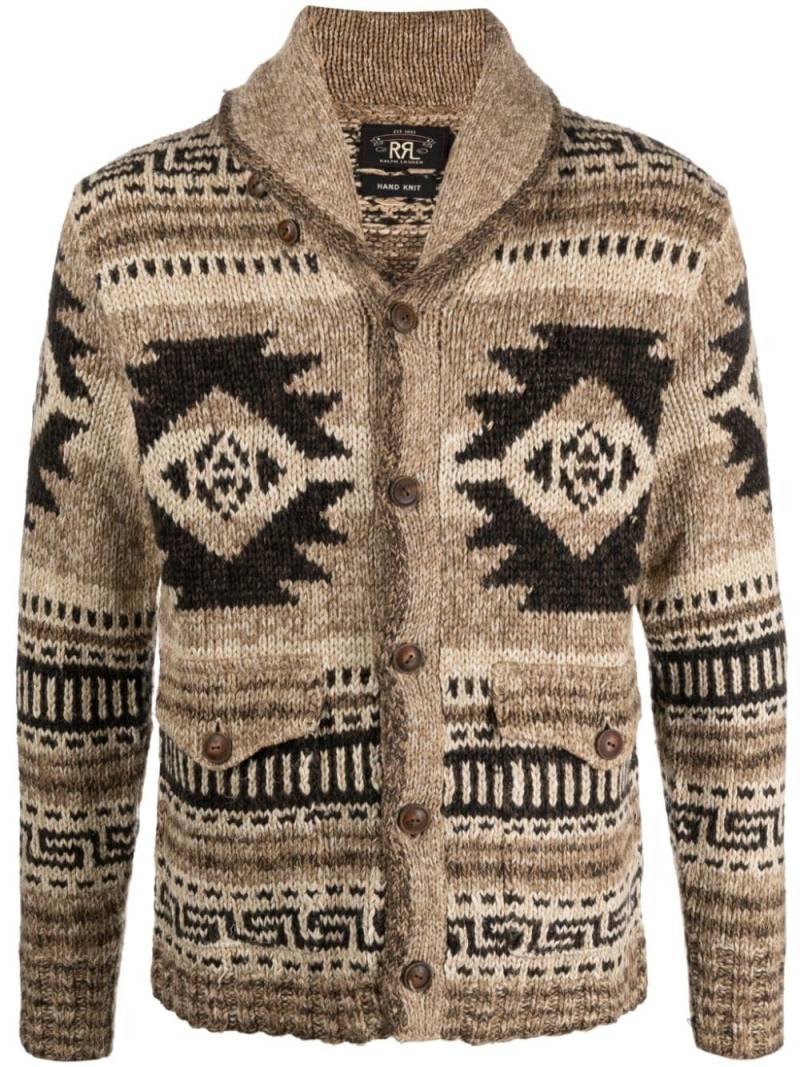 Ralph Lauren RRL fair isle intarsia-knit cardigan - Brown von Ralph Lauren RRL