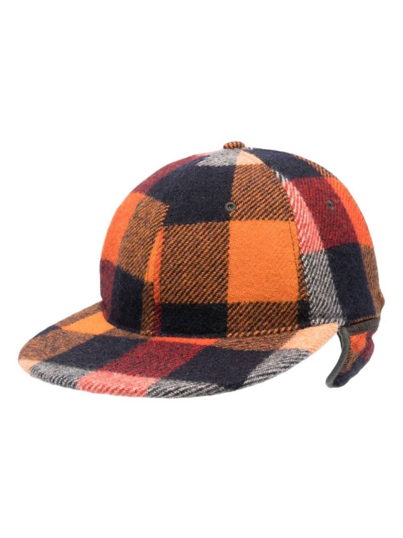 Ralph Lauren RRL plaid wool ear flap cap - Orange von Ralph Lauren RRL