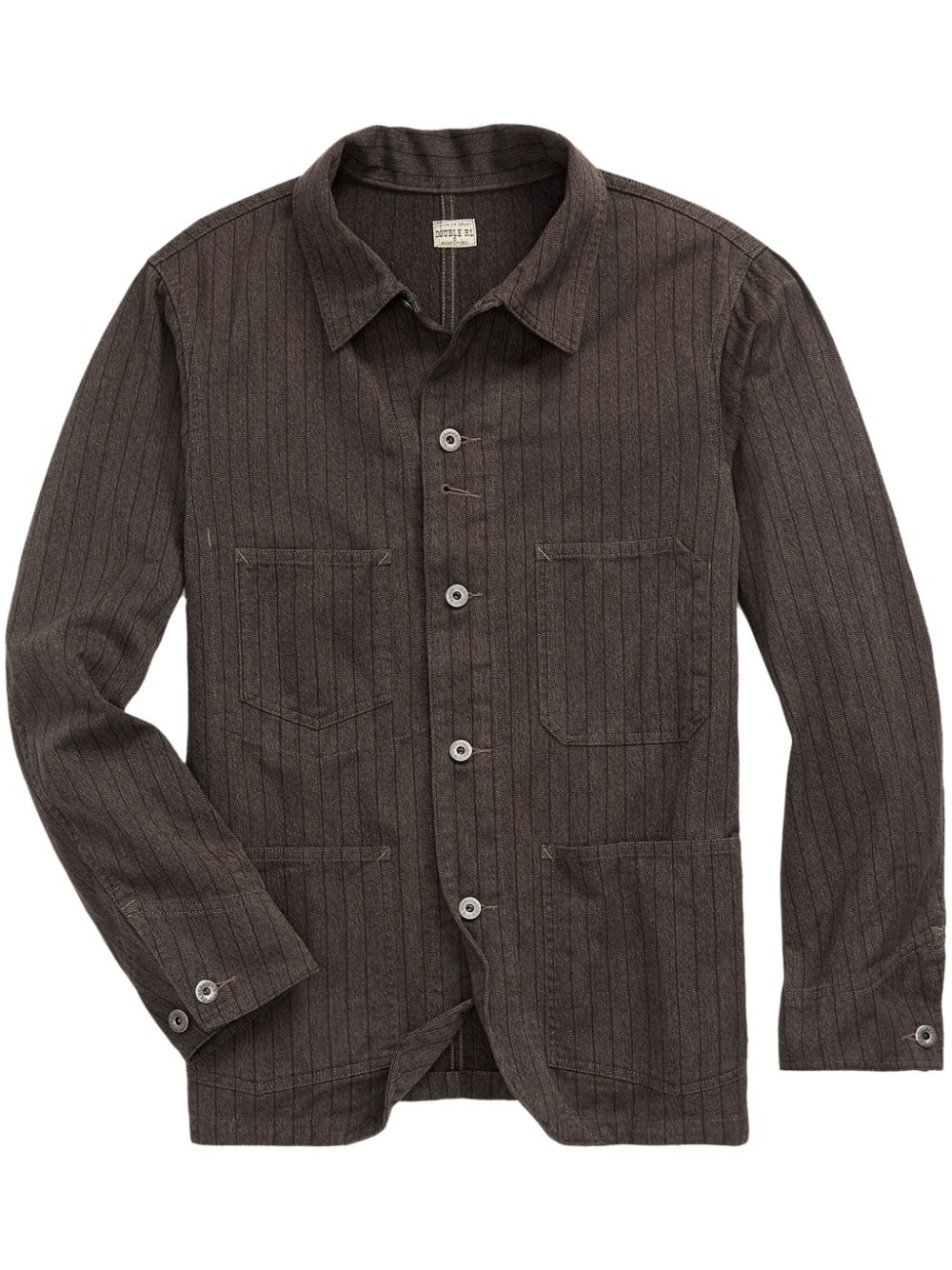 Ralph Lauren RRL striped cotton shirt jacket - Brown von Ralph Lauren RRL