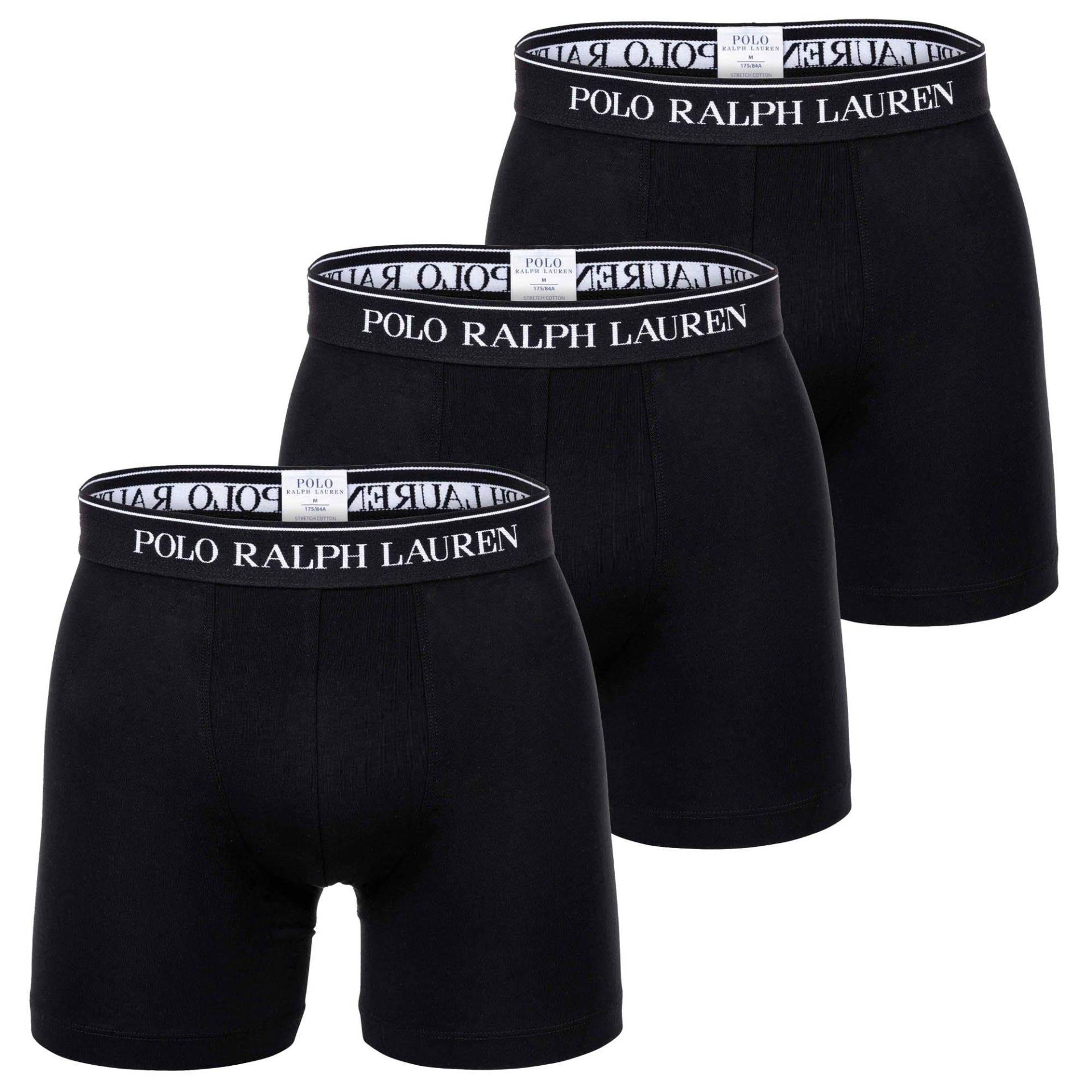Boxershort Figurbetont-boxer Brief - 3 Pack Herren Schwarz XL von Ralph Lauren
