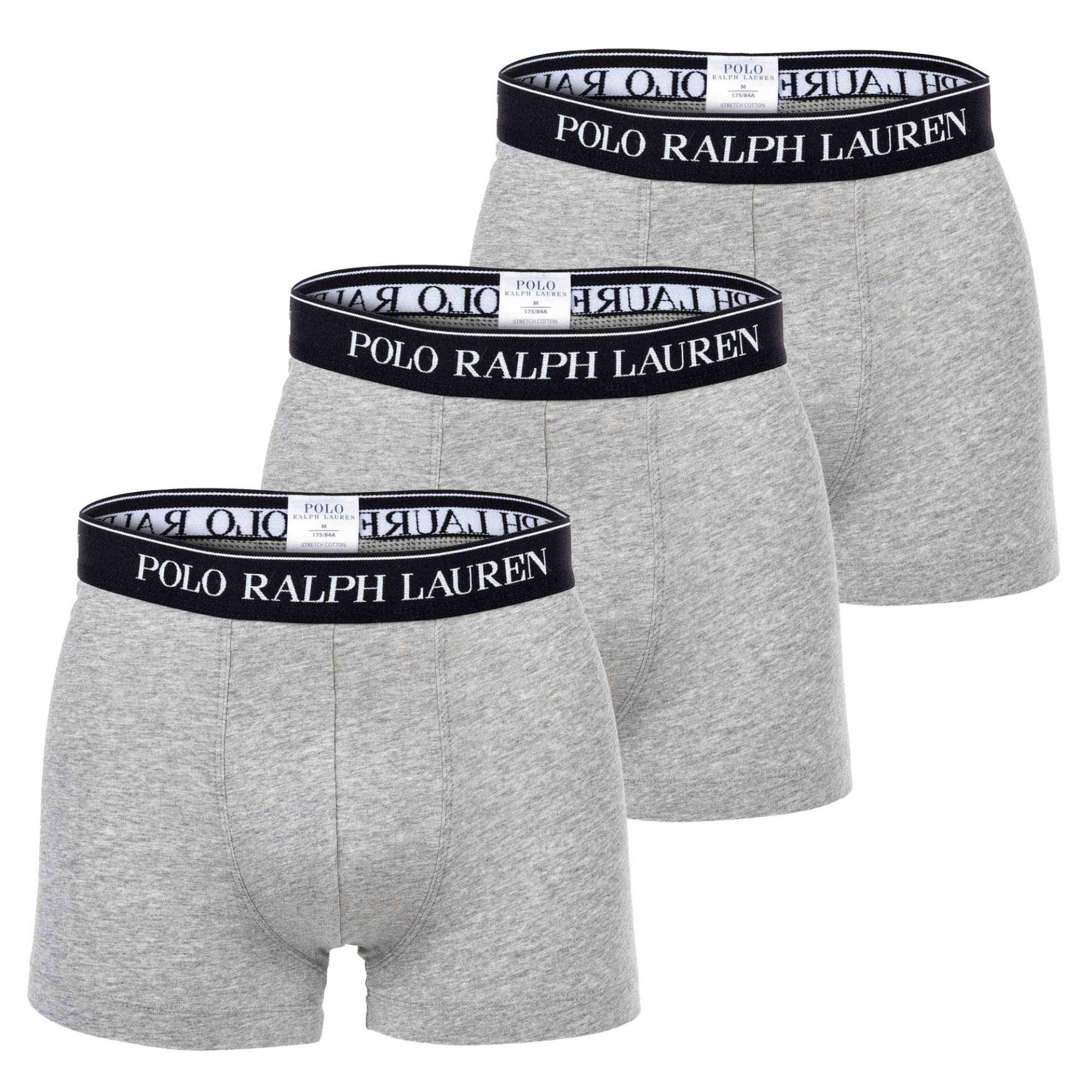 Boxershort Figurbetont-classic-3 Pack-trunk Herren Grau XXL von Ralph Lauren