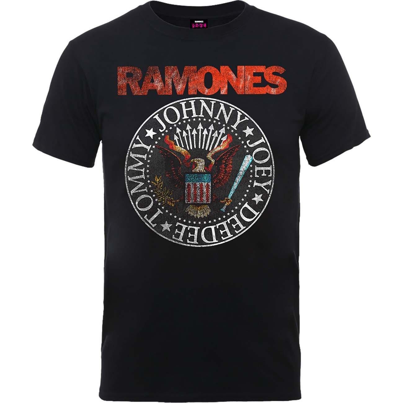 Eagle Seal Tshirt Damen Schwarz L von Ramones