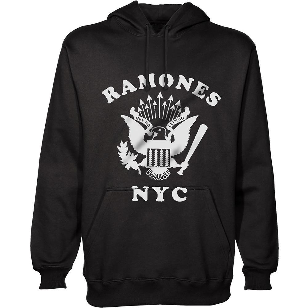 Hoodie Zum Überziehen Damen Schwarz M von Ramones