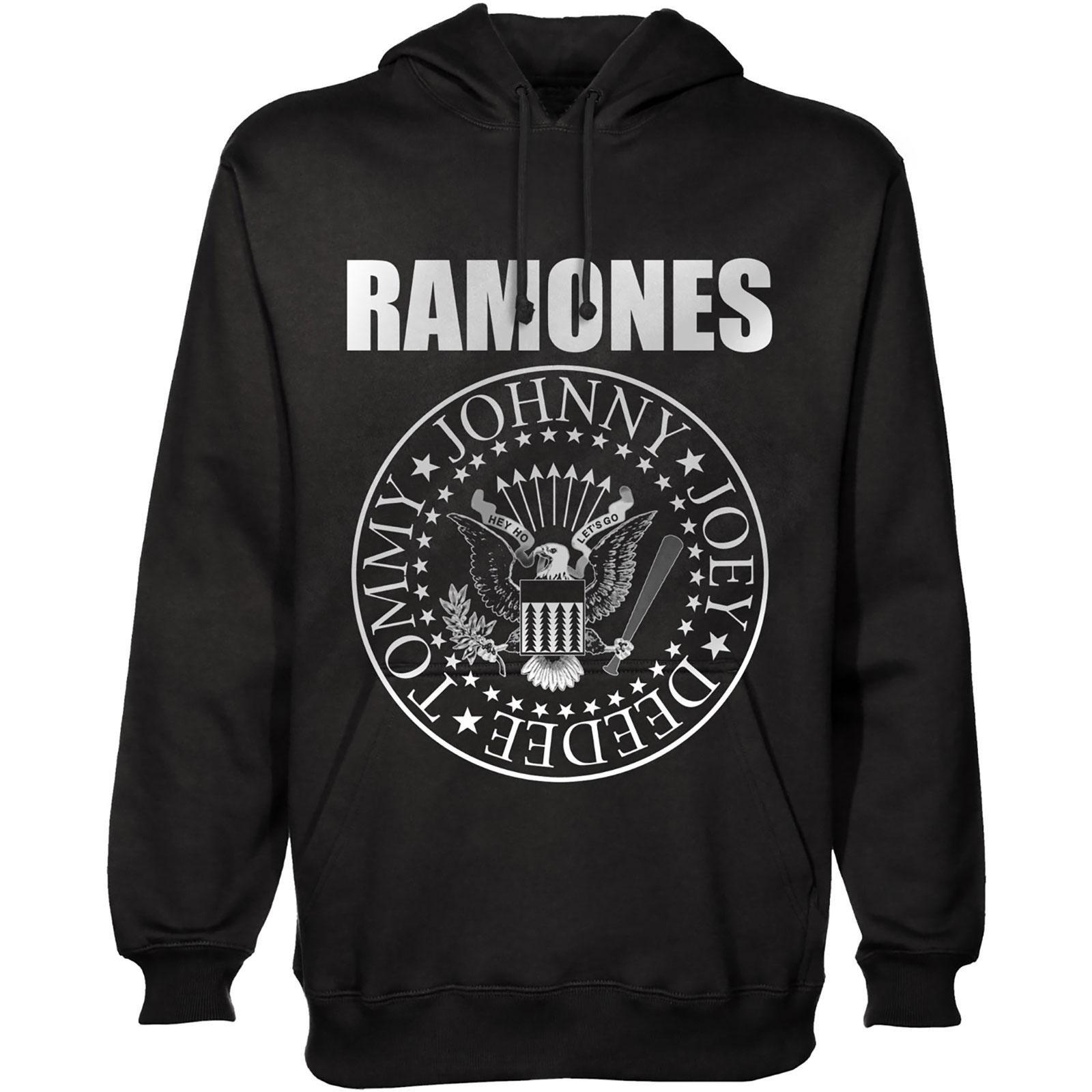 Kapuzenpullover Damen Schwarz L von Ramones